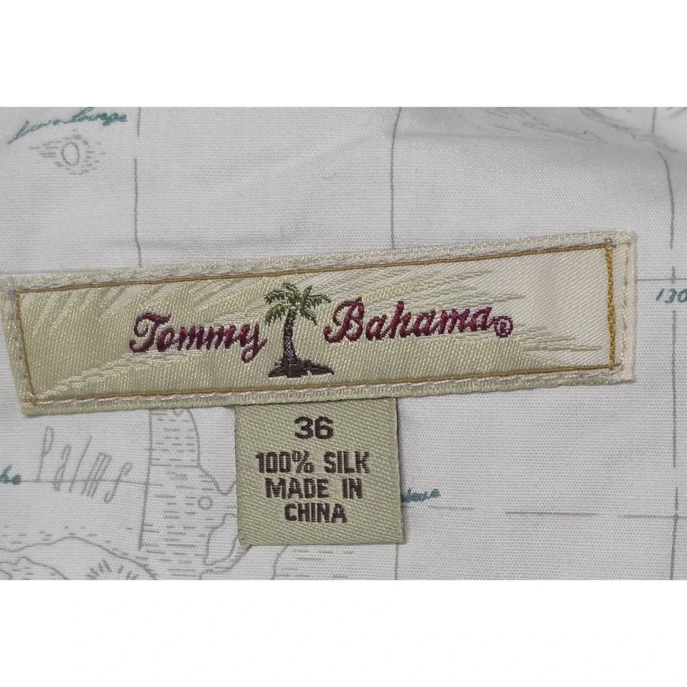 Tommy Bahama Mens Size 36 100% Silk‎ Beige Chino Short
